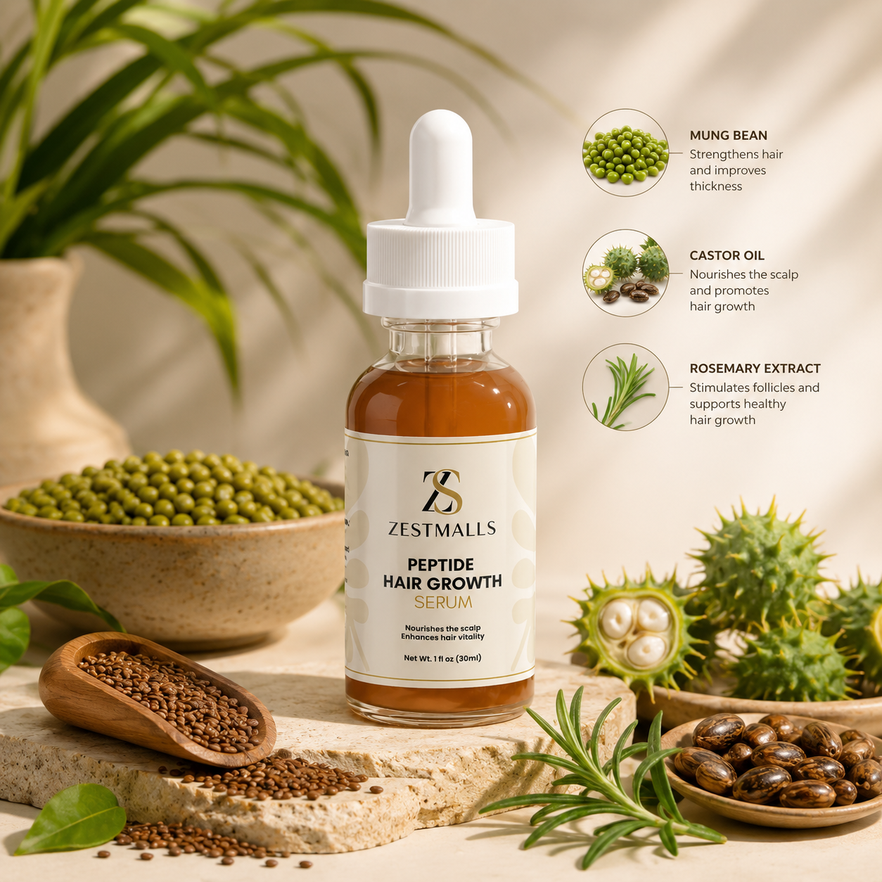 Peptide Hair Growth Serum
