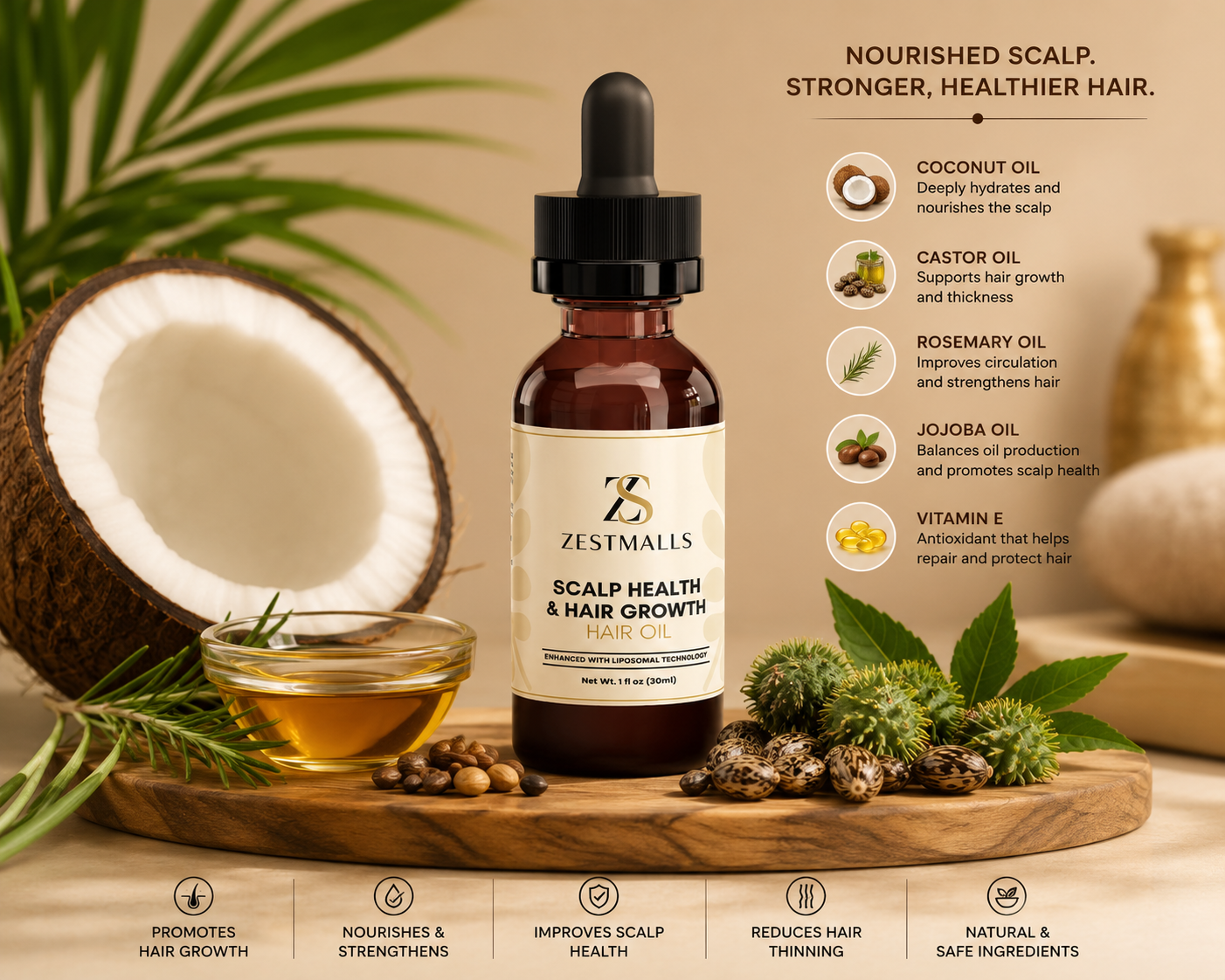 Scalp Health & Hair Growth Hair Oil